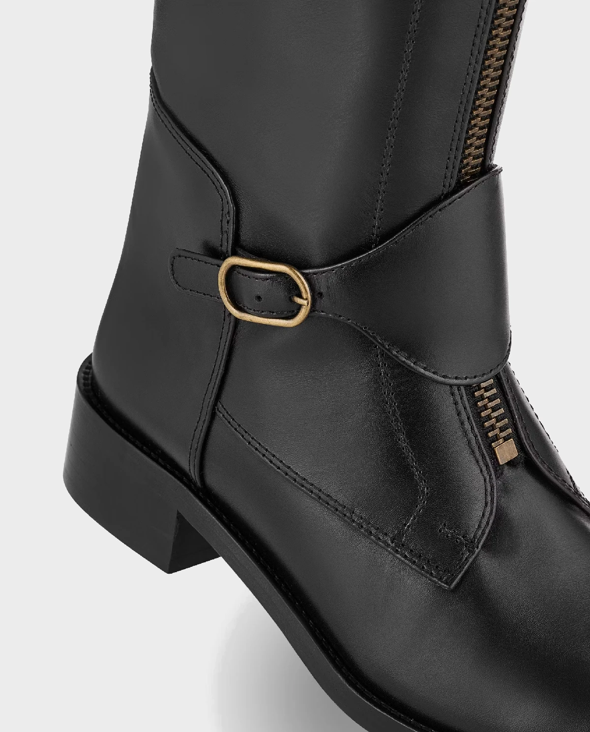 Czarne oficerki Alex Riding - Image #3