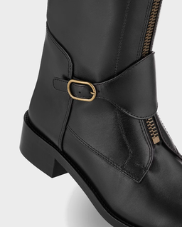 Czarne oficerki Alex Riding - Image #3