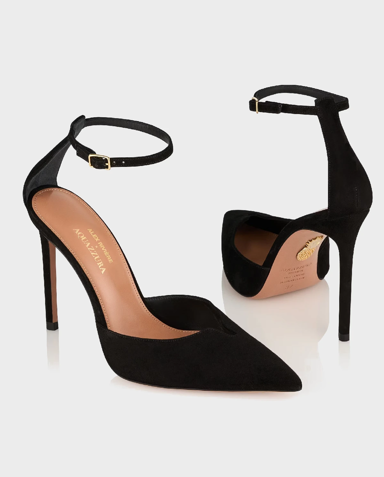 Zamszowe szpilki Alex D'Orsay 105 - Image #3