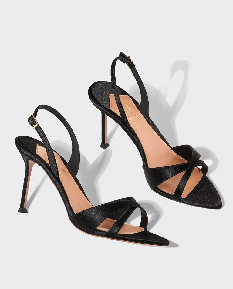 Czarne sandały na obcasie Alex 85 - Image #3