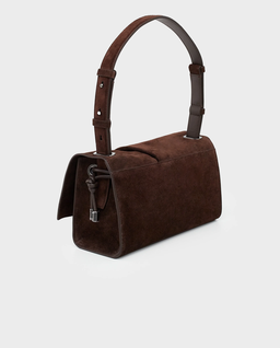 Ciemnobrązowa torebka Baggy Small - Image #3