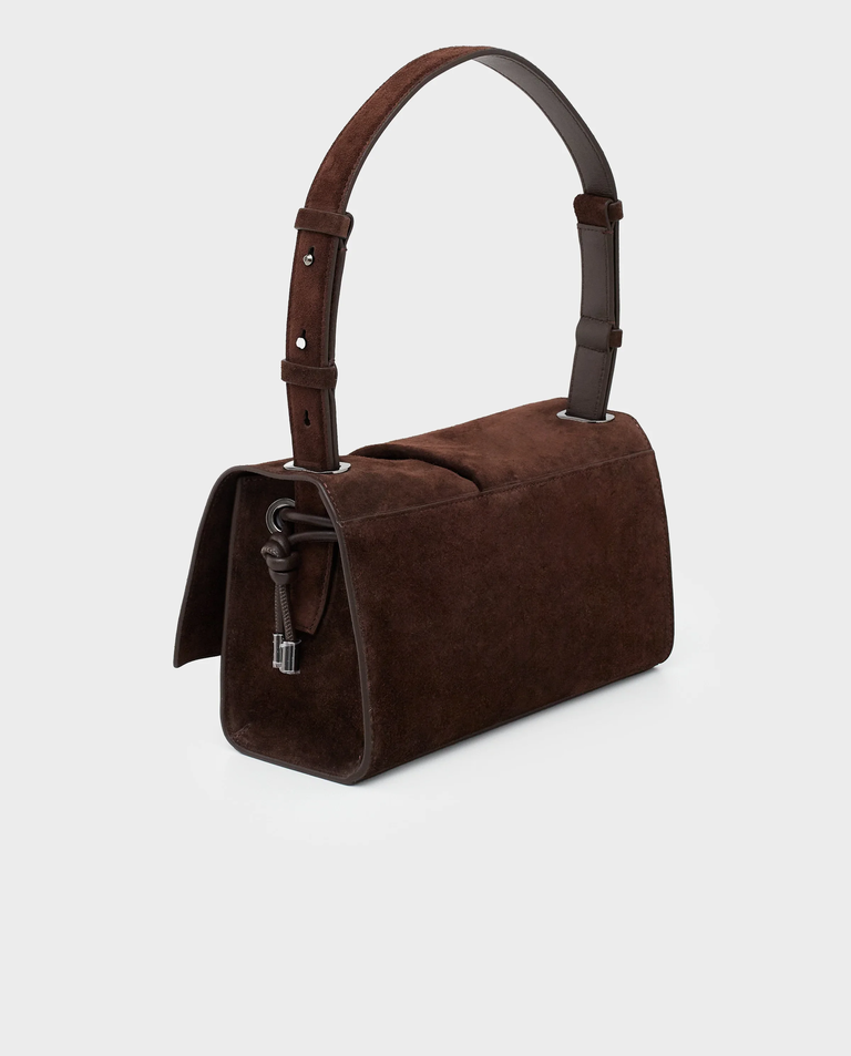 Ciemnobrązowa torebka Baggy Small - Image #3