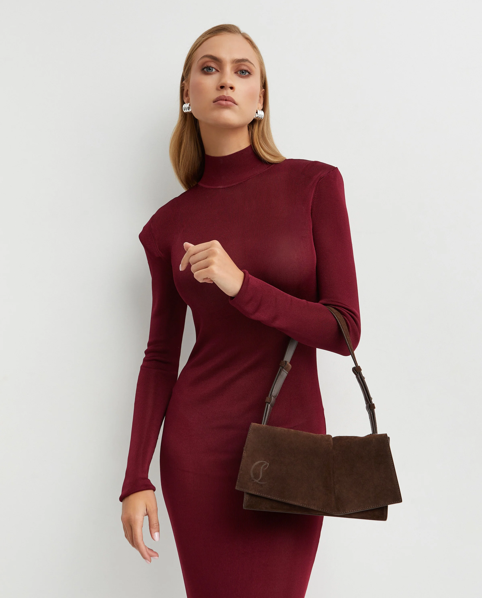 Ciemnobrązowa torebka Baggy Small - Image #1