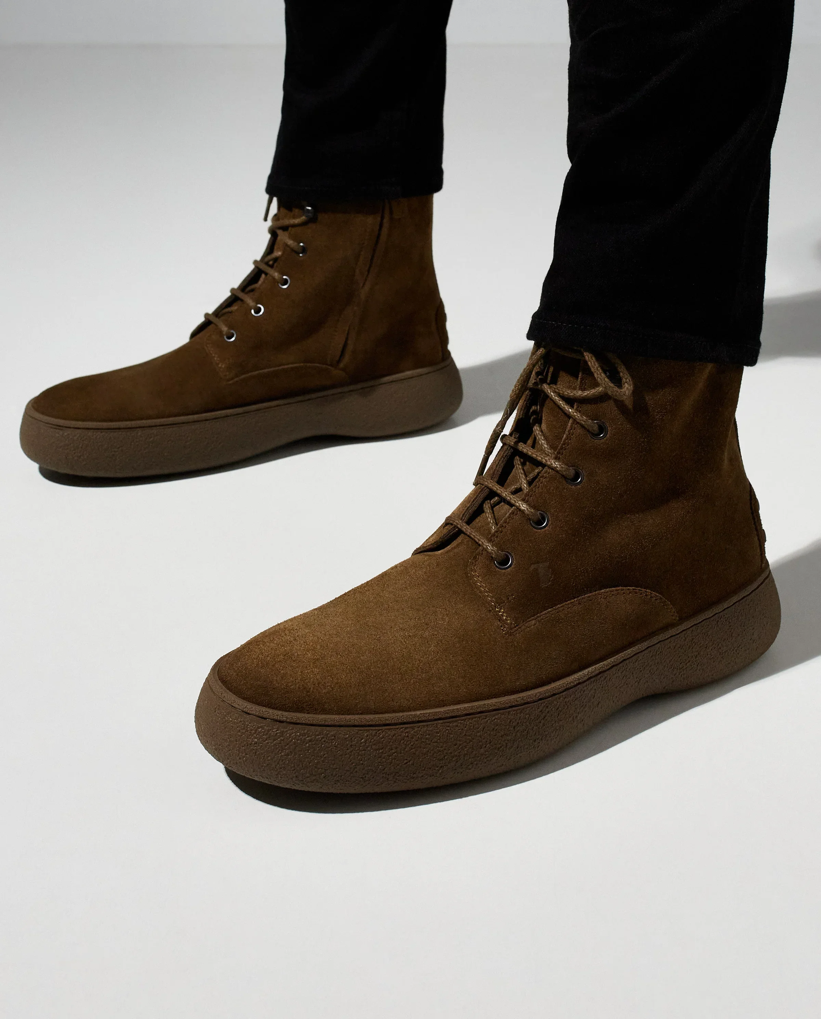 Zielone zamszowe botki - Image #0