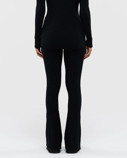 Czarne dzianinowe spodnie - Image #1