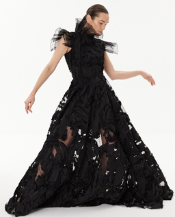 Długa sukienka w kształcie litery A - Image #2