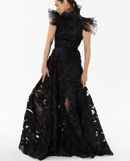 Długa sukienka w kształcie litery A - Image #4