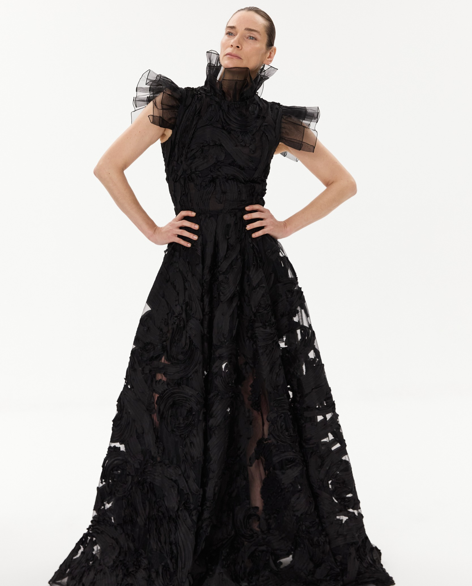 Długa sukienka w kształcie litery A - Image #5