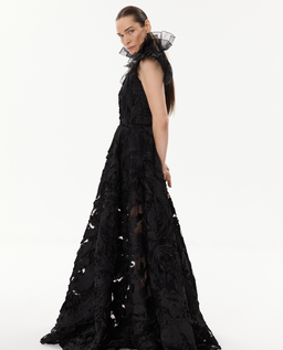 Długa sukienka w kształcie litery A - Image #7