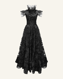 Długa sukienka w kształcie litery A - Image #9