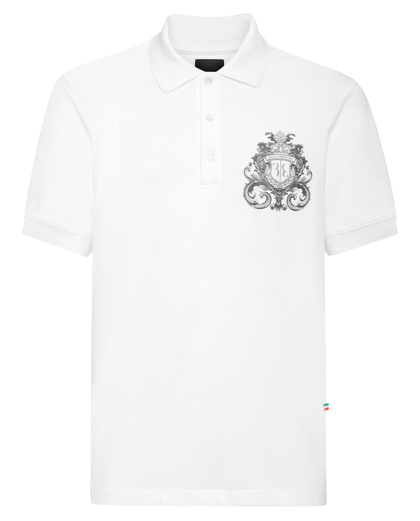 Biała koszulka polo SS Crest Baroque - Image #1