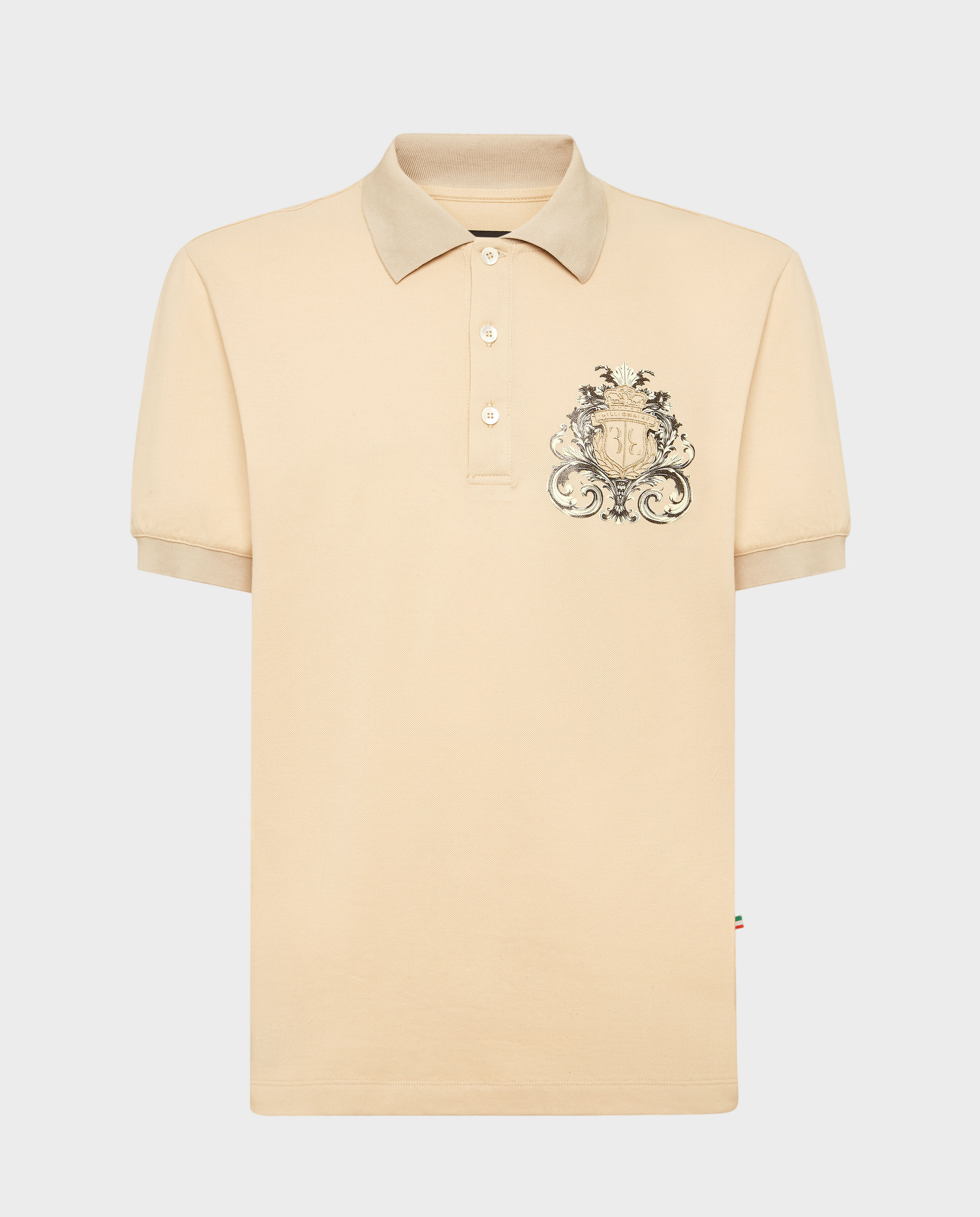 Beżowa koszulka polo SS Crest Baroque - Image #0