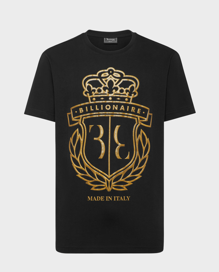 Czarny t-shirt z grafiką