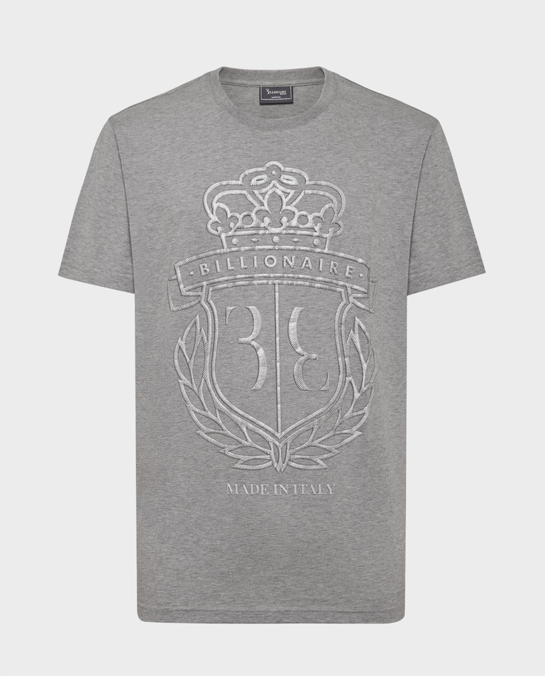 Szara koszulka SS Crest