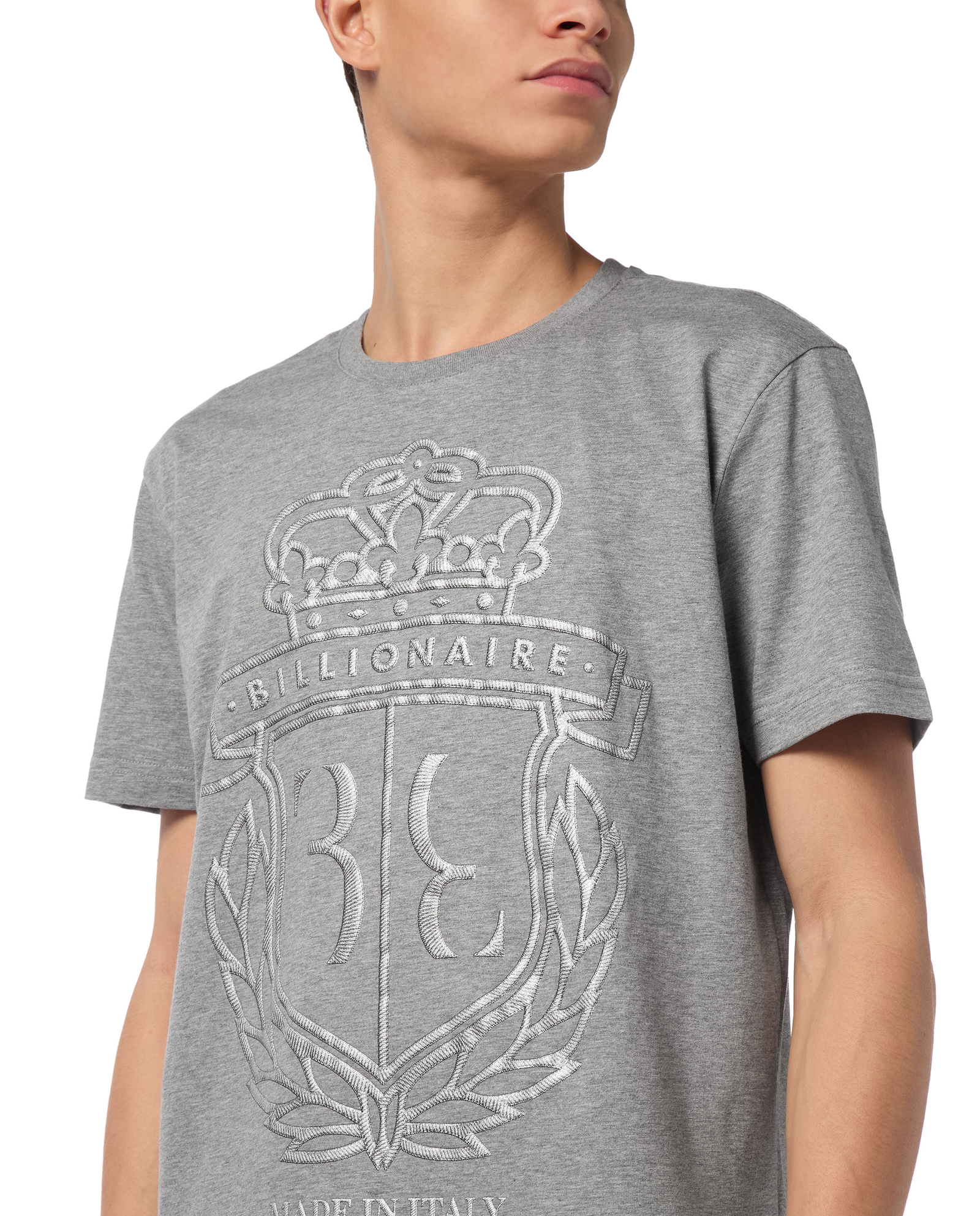 Szara koszulka SS Crest - Image #4