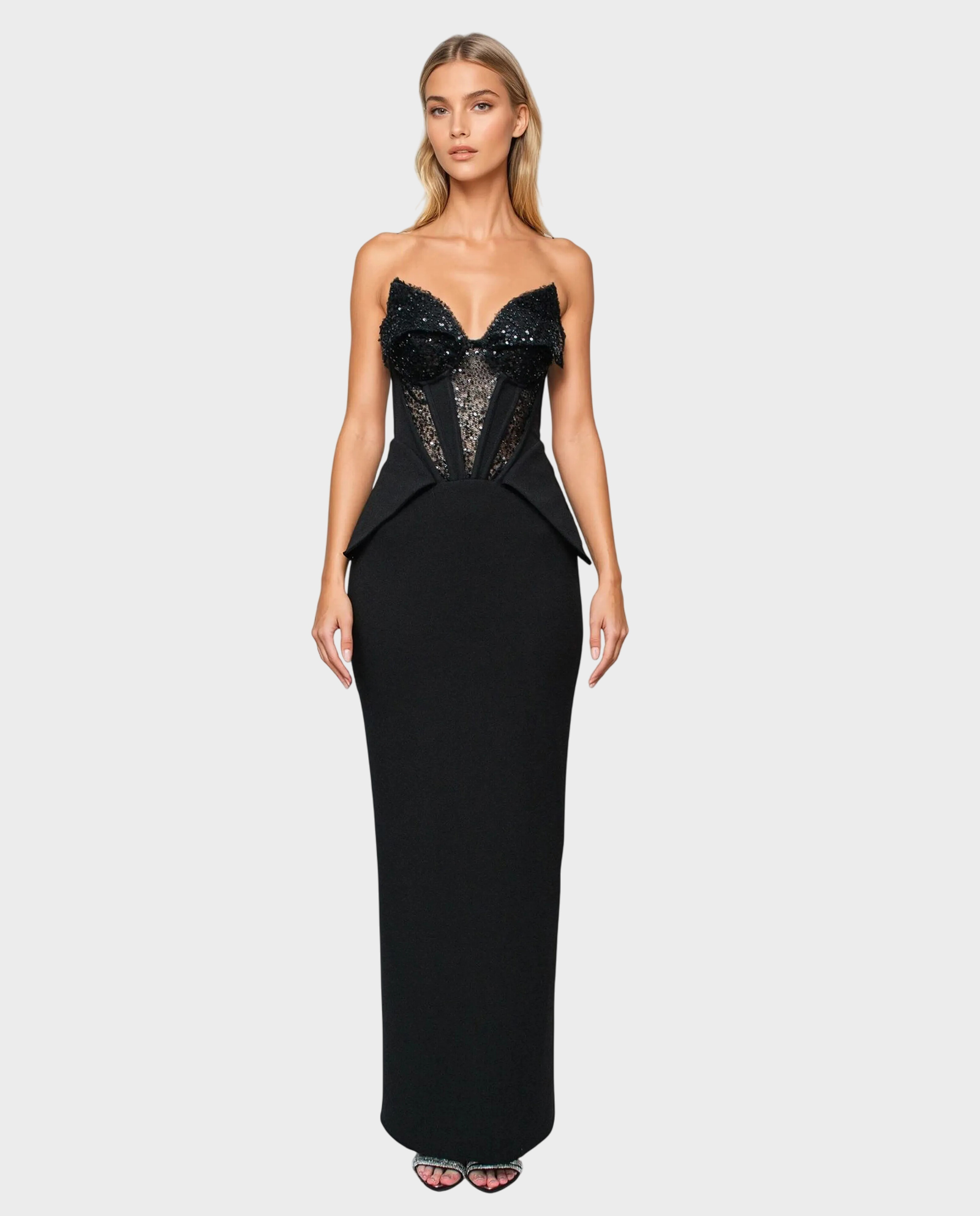 Gorsetowa czarna sukienka Glam Witch - Image #0
