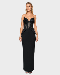 Gorsetowa czarna sukienka Glam Witch - Image #0
