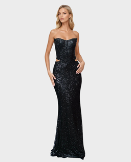 Czarna cekinowa sukienka Glam Witch - Image #0