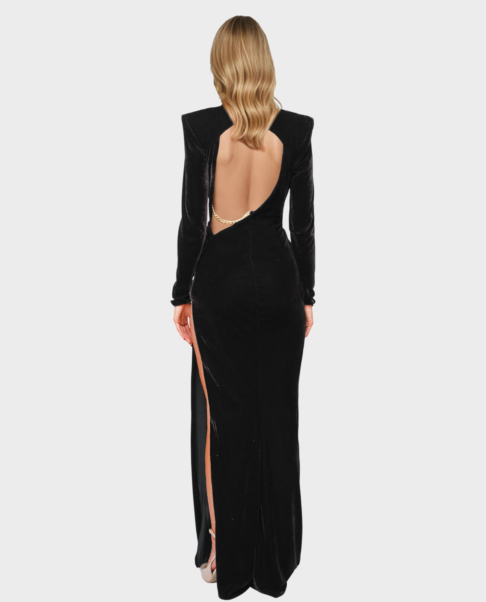 Czarna sukienka maxi - Image #1