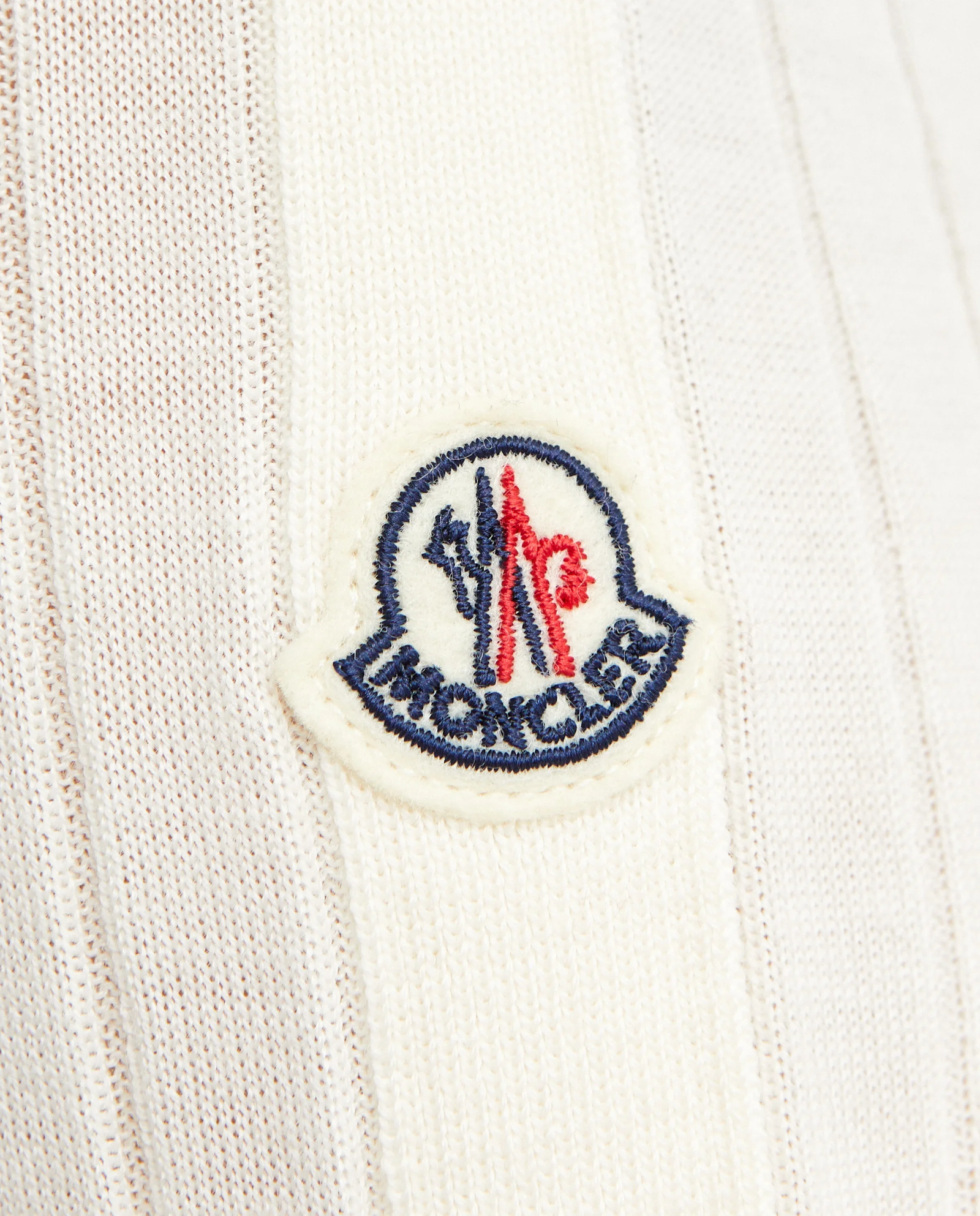 Biały prążkowany golf - Image #4