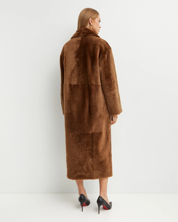 Długi dwurzędowy płaszcz - Image #4