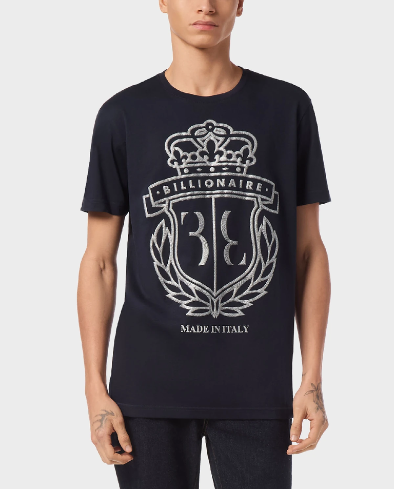 Granatowa koszulka SS Crest - Image #0