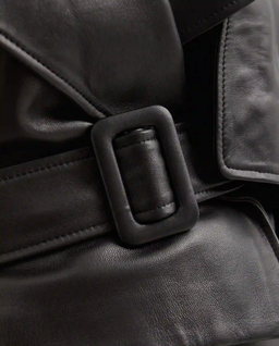 Czarna skórzana kurtka Hatti - Image #4