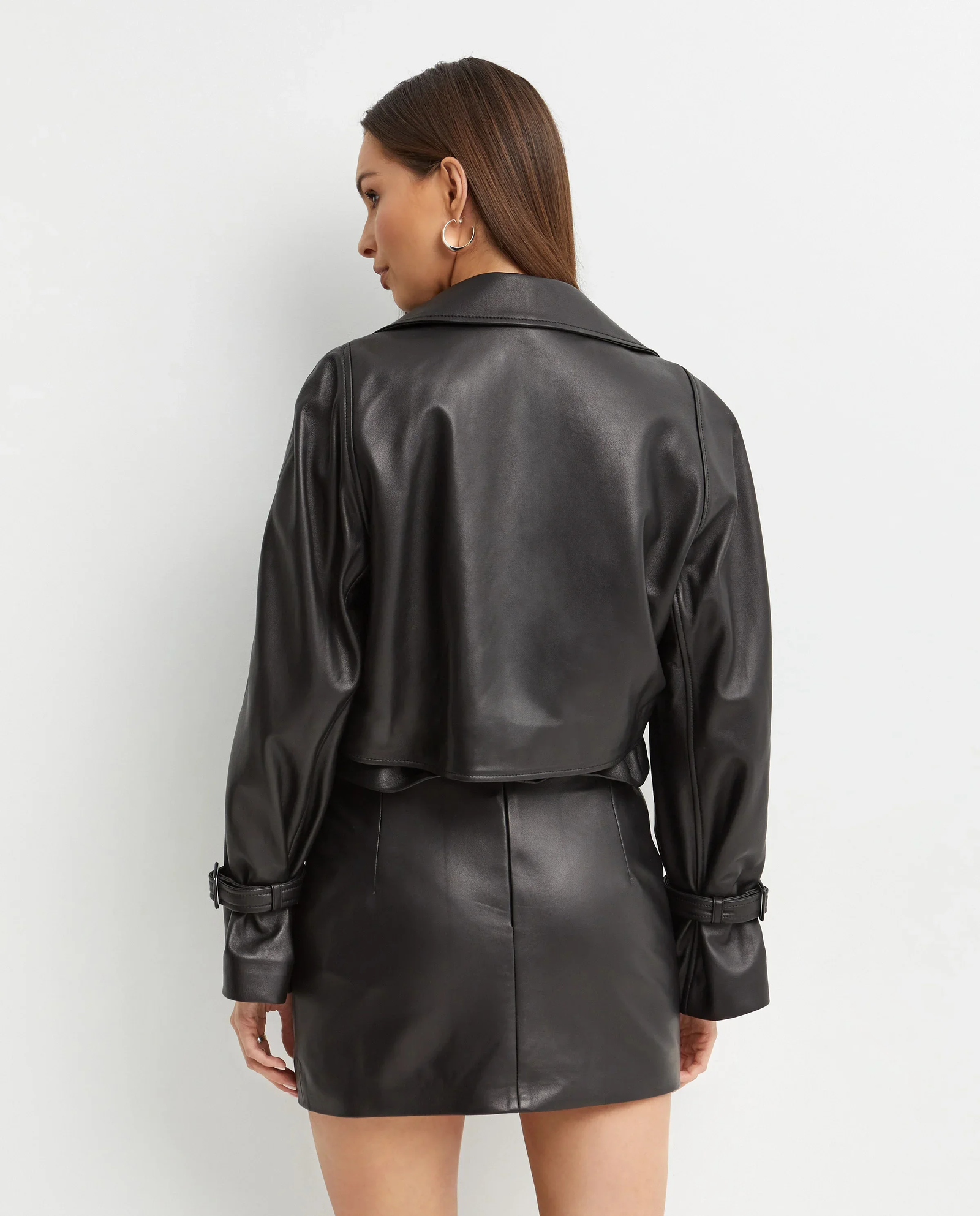 Czarna skórzana kurtka Hatti - Image #3