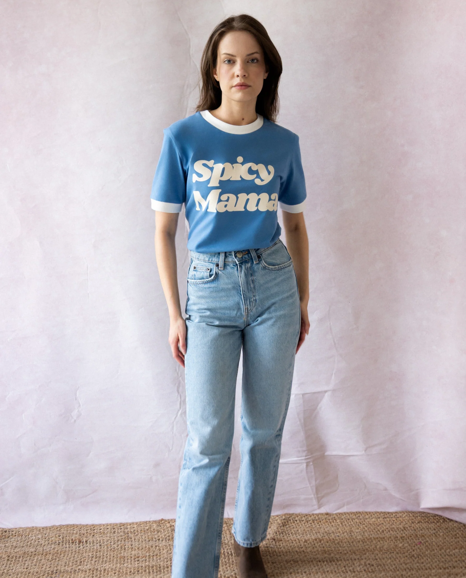 Niebieski t-shirt Spicy Mama - Image #2