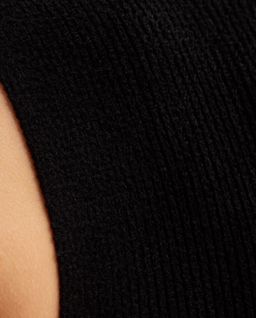 Czarna sukienka maxi z golfem - Image #5