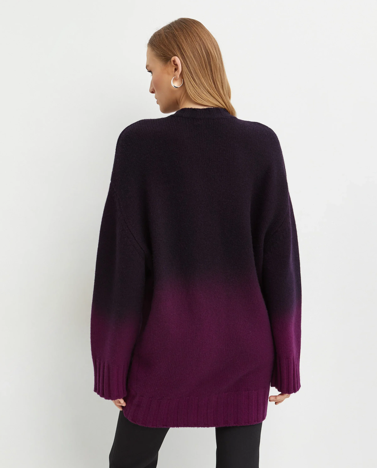 Różowy asymetryczny sweter Degradè - Image #2