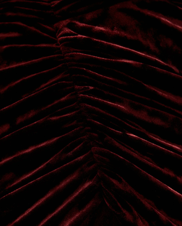 Welurowa sukienka z drapowaniem - Image #5