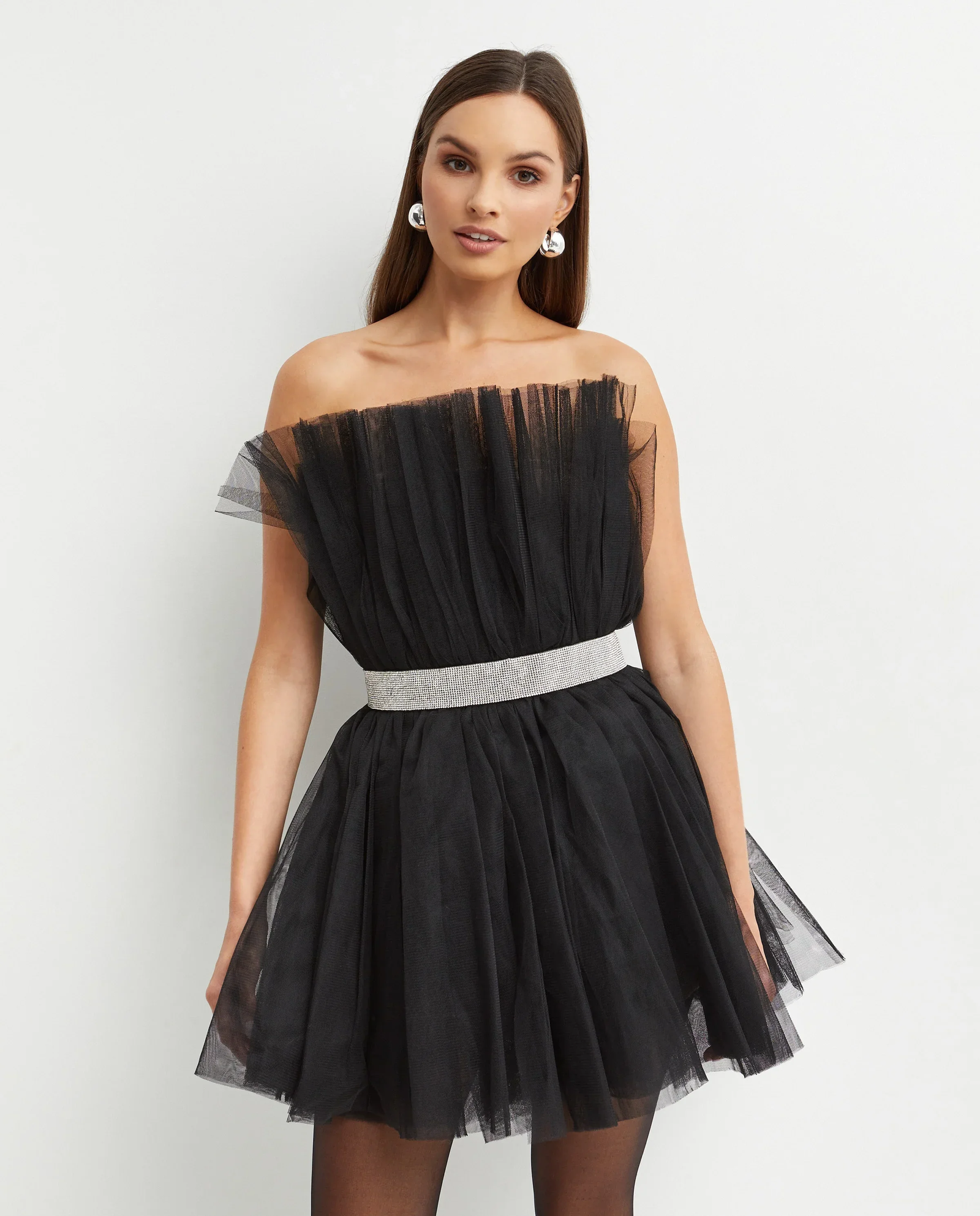 Czarna sukienka mini Anna Noir - Image #1