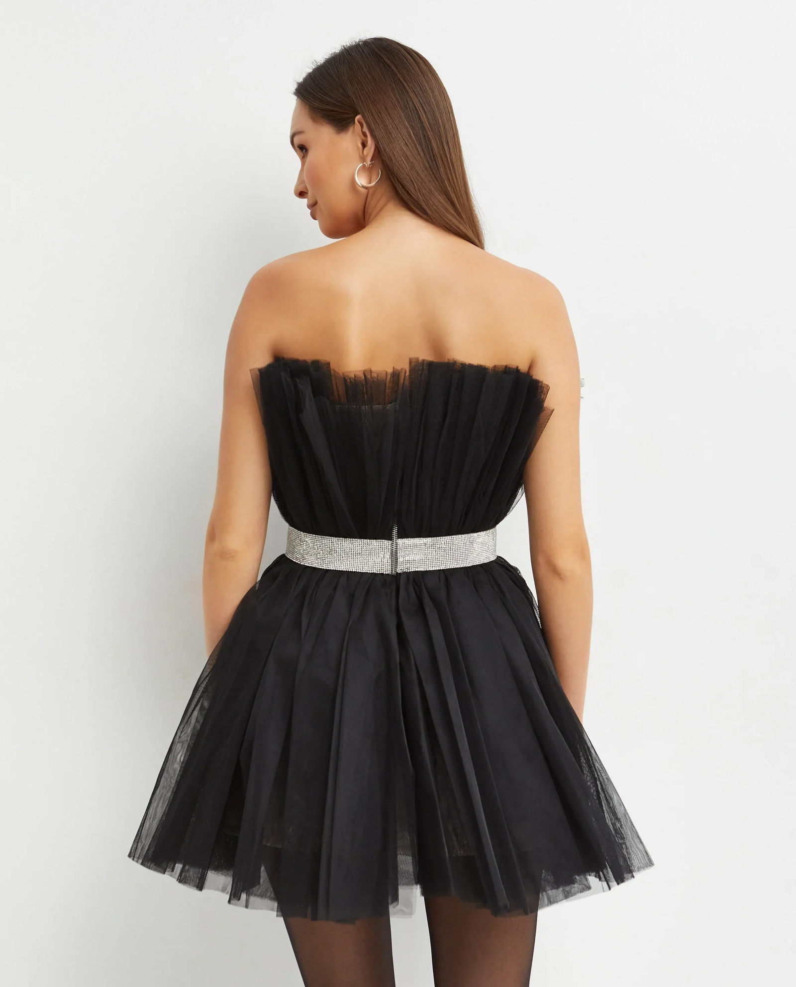 Czarna sukienka mini Anna Noir - Image #2