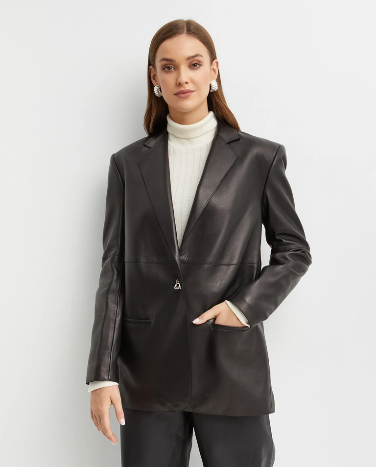 Skórzana marynarka Mercedes