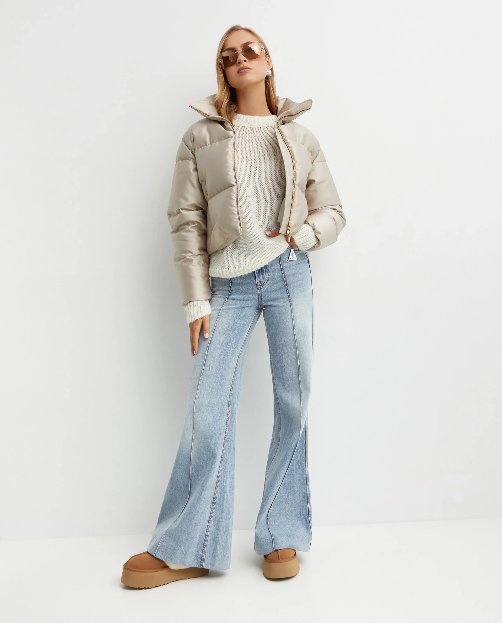 Beżowa puchowa kurtka Bonnelles - Image #3