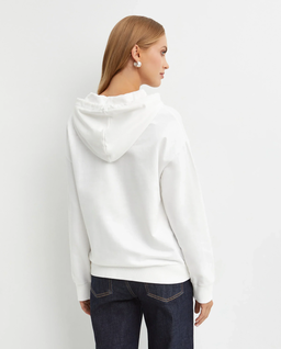 Biała bluza z logo - Image #4