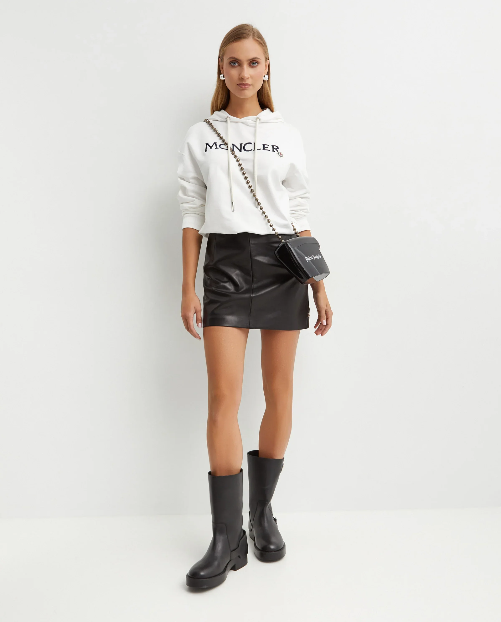 Biała bluza z logo - Image #3