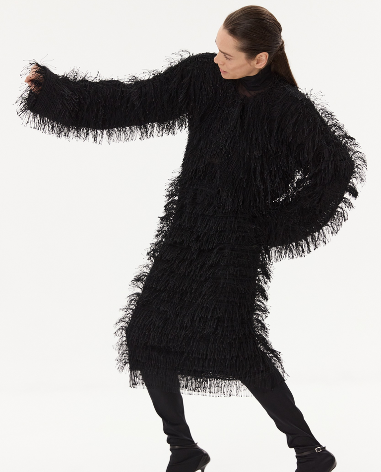 Krótka marynarka z frędzlami - Image #3