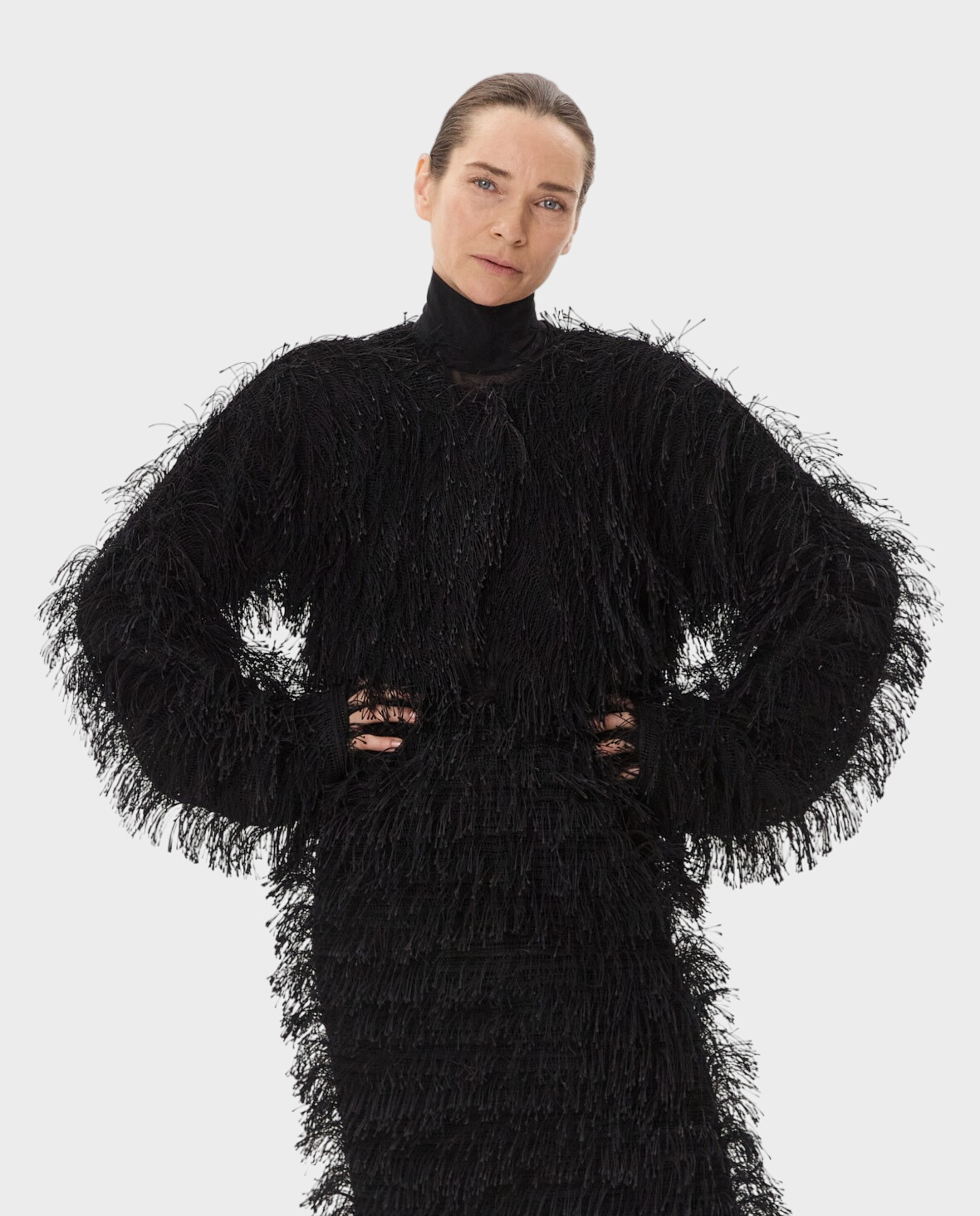 Krótka marynarka z frędzlami - Image #0