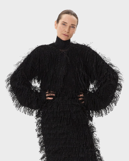 Krótka marynarka z frędzlami - Image #0