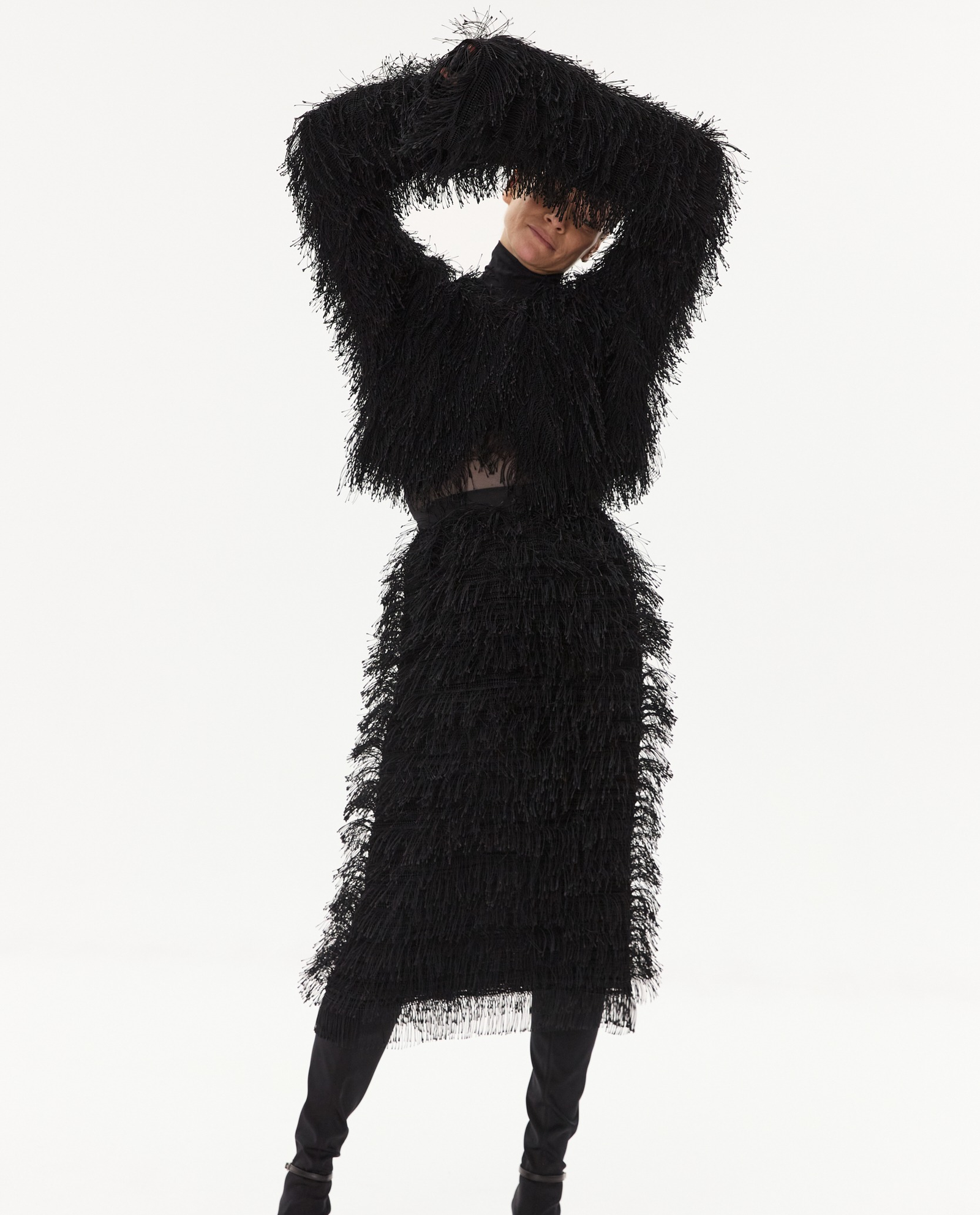 Krótka marynarka z frędzlami - Image #7