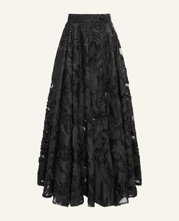 Czarna rozkloszowana spódnica - Image #8