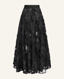 Czarna rozkloszowana spódnica - Image #9