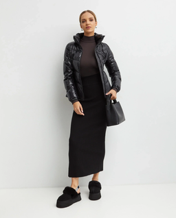 Czarna kurtka puchowa - Image #3