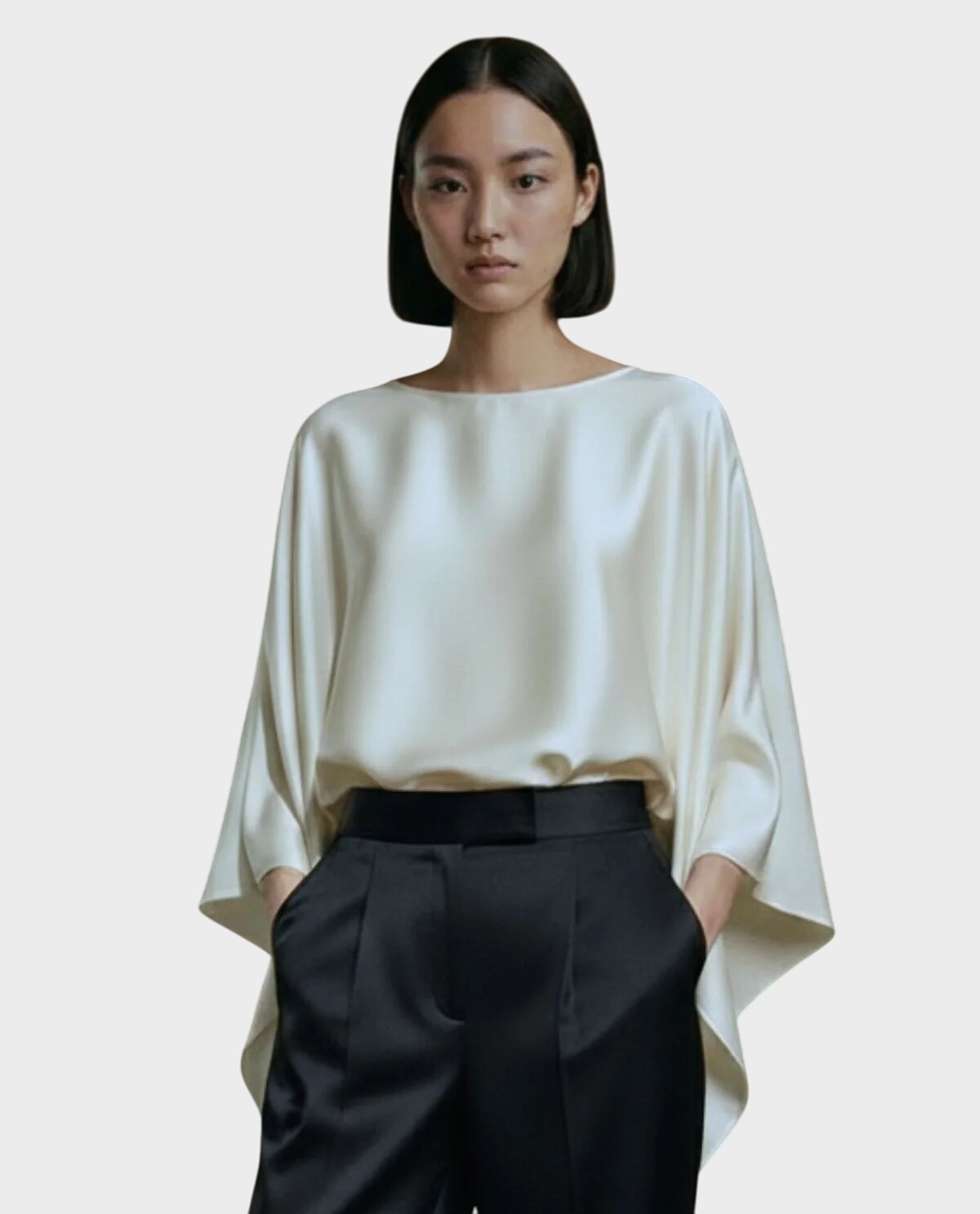 Jedwabna bluzka o kroju kimono - Image #0