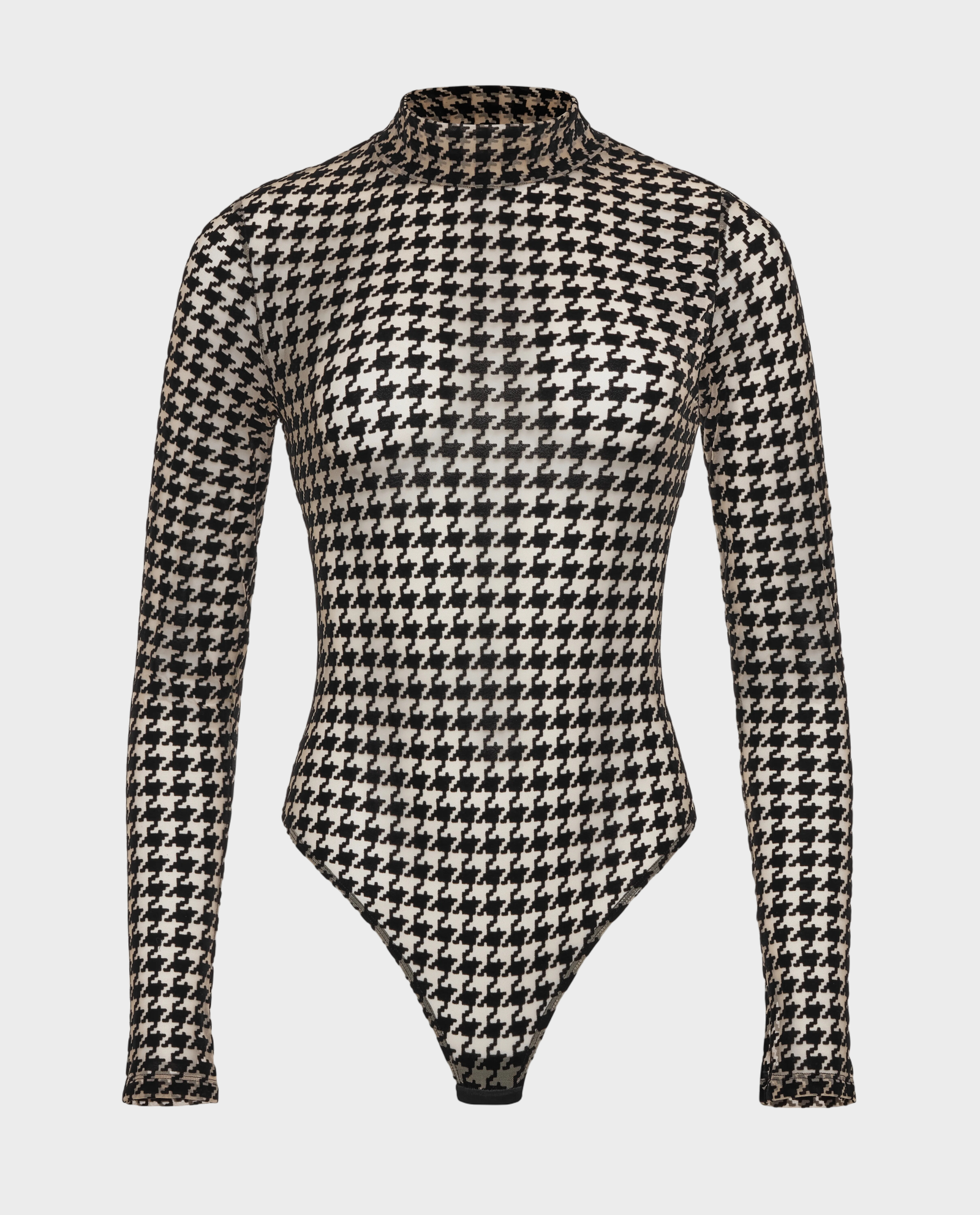 Długie body z printem Oxford - Image #3