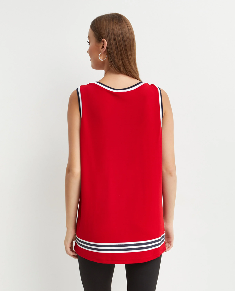 Czerwony t-shirt z napisami - Image #3