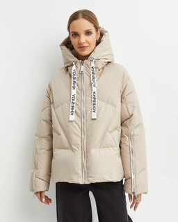 Beżowa kurtka puchowa - Image #0