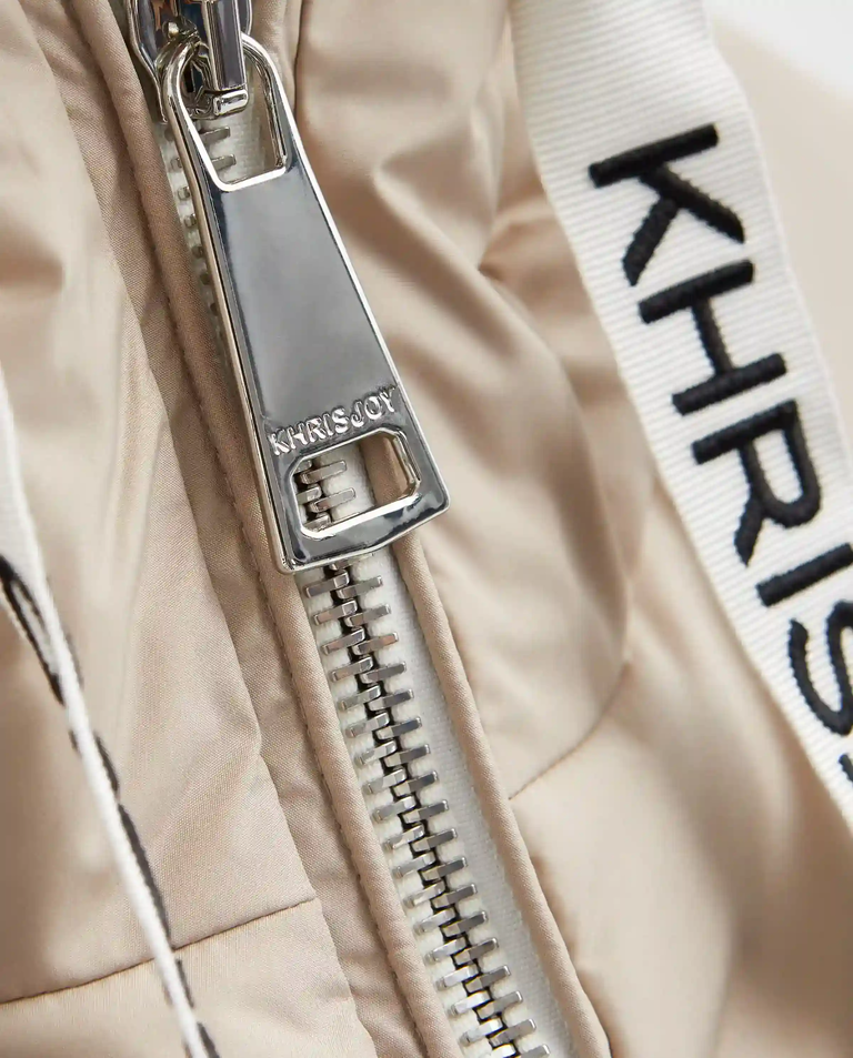 Beżowa kurtka puchowa - Image #4